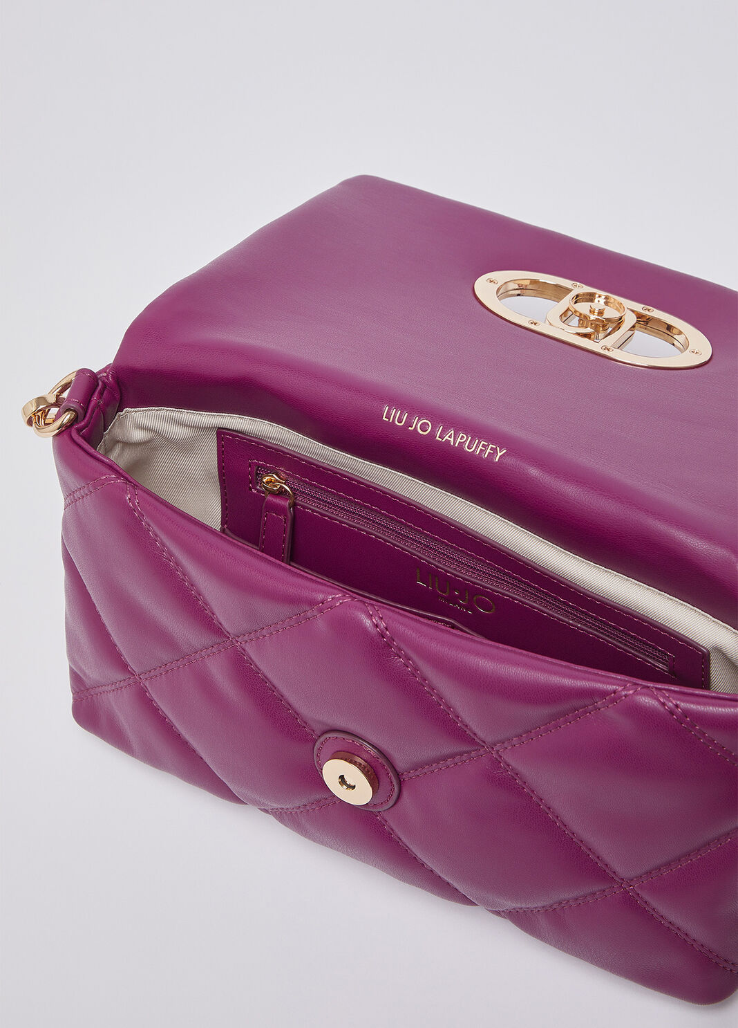 Medium quilted LaPuffy bag purple Liu Jo - large image number 6