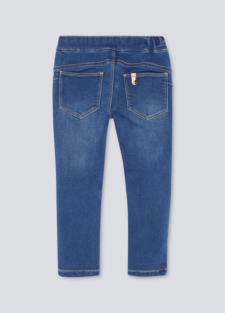 Vaqueros pitillo en denim de felpa denim azul Liu Jo - large image number 1