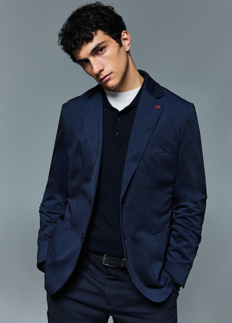 Giacca elegante in jersey blu scuro Liu Jo - medium