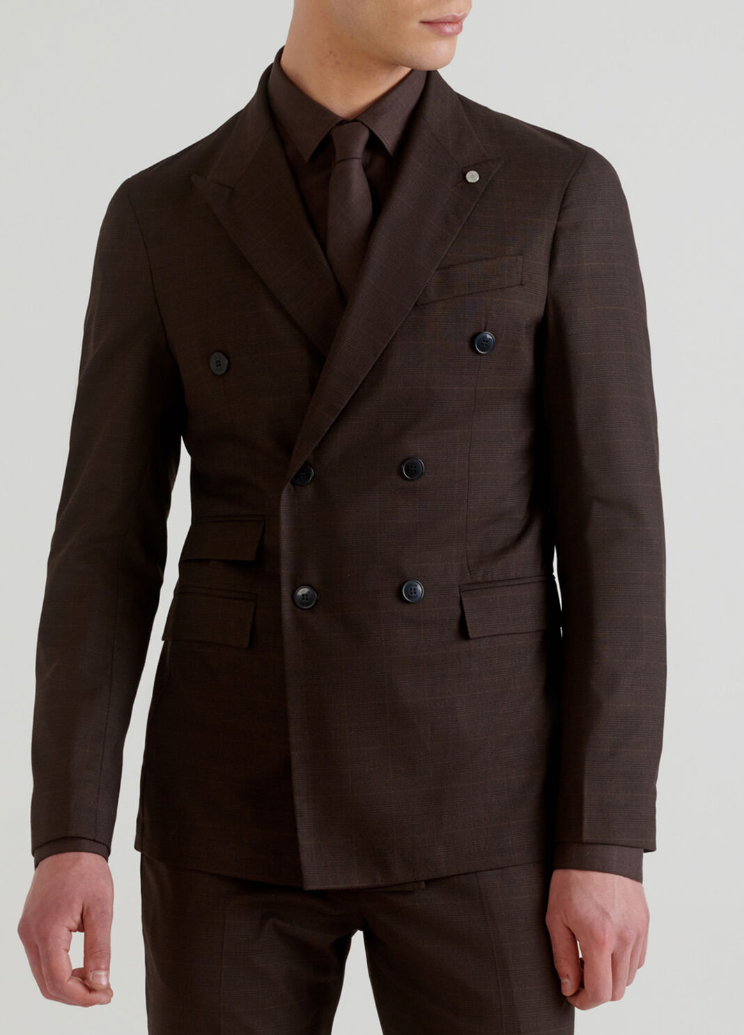 Double-breasted jacket Dark brown Liu Jo - large image number 0