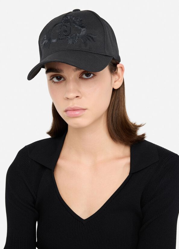 Baseball cap with logo black Liu Jo - large image number 0