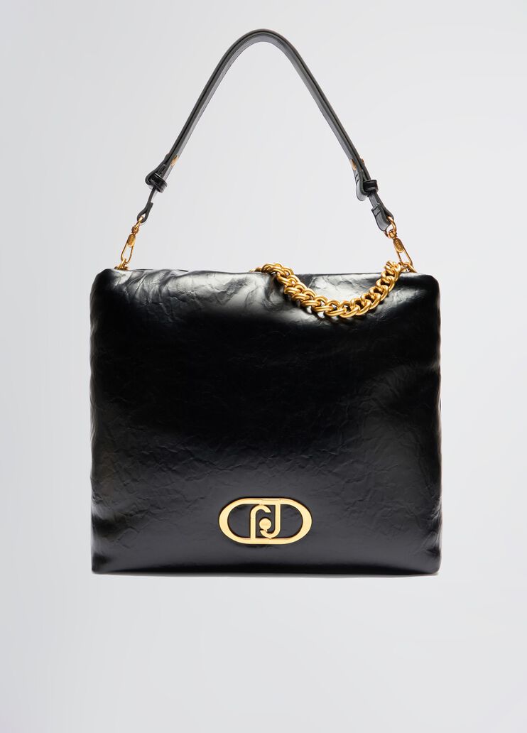 LaPuffy shopping bag black Liu Jo - medium LaPuffy shopping bag black Liu Jo - medium