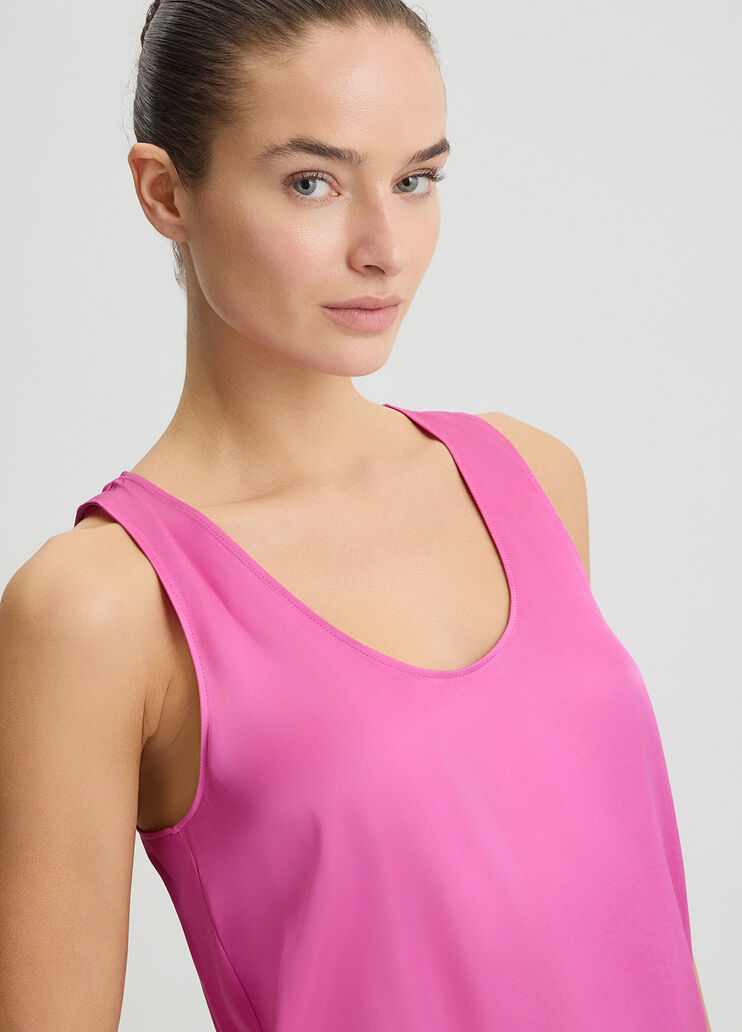 Peony pink satin top pink Liu Jo - large image number 2 Peony pink satin top pink Liu Jo - large image number 2