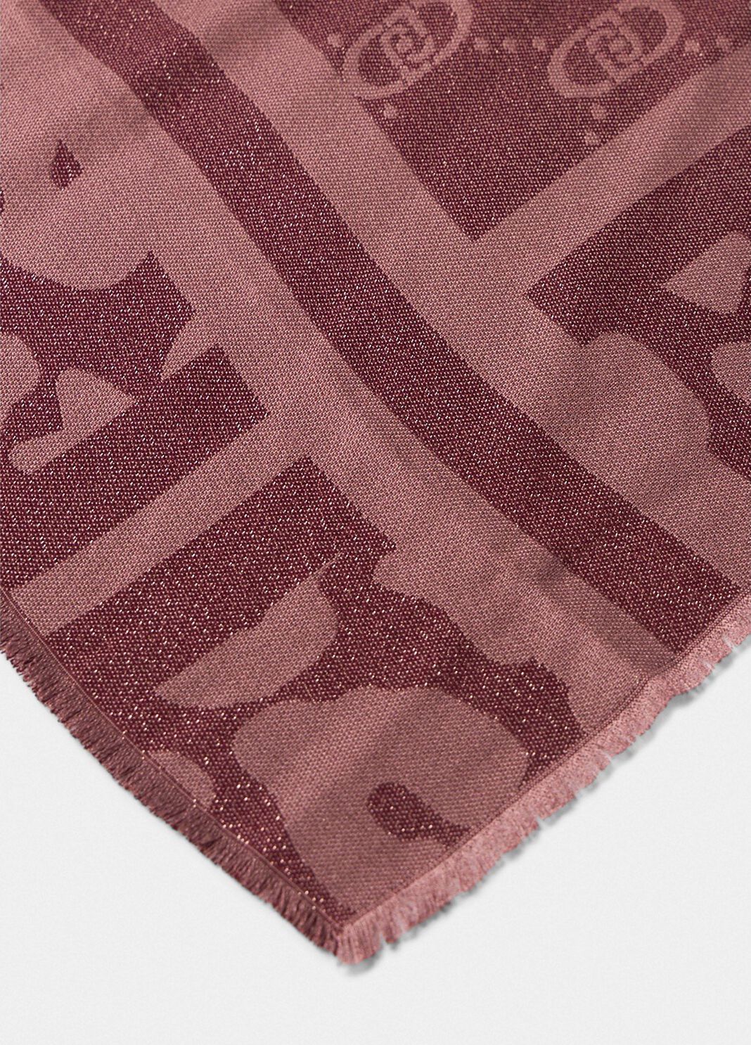 Shawl with logo red Liu Jo - large image number 2