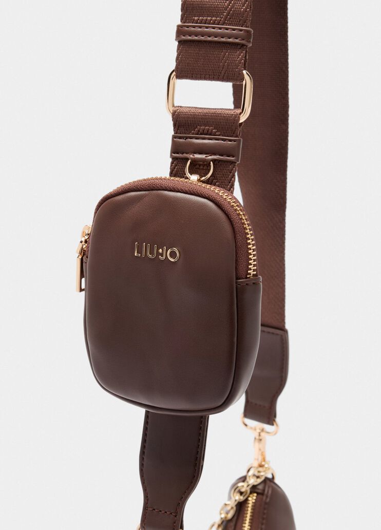 Small hobo bag with chain dark brown Liu Jo - large image number 5 Small hobo bag with chain dark brown Liu Jo - large image number 5