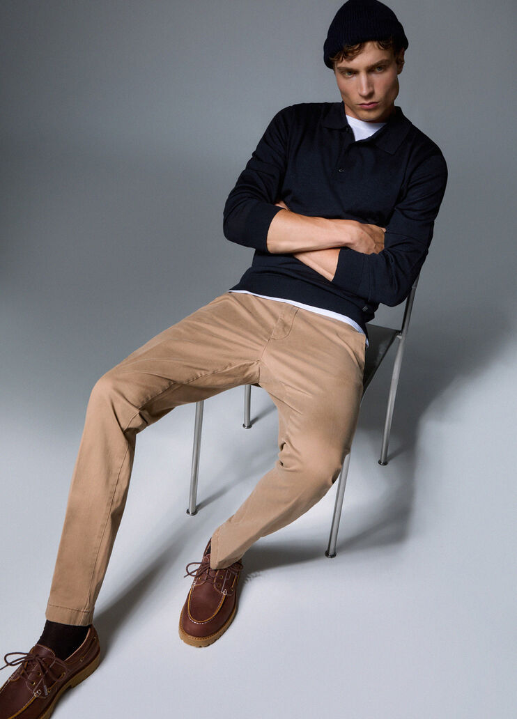 Chino trousers in gabardine beige Liu Jo - medium