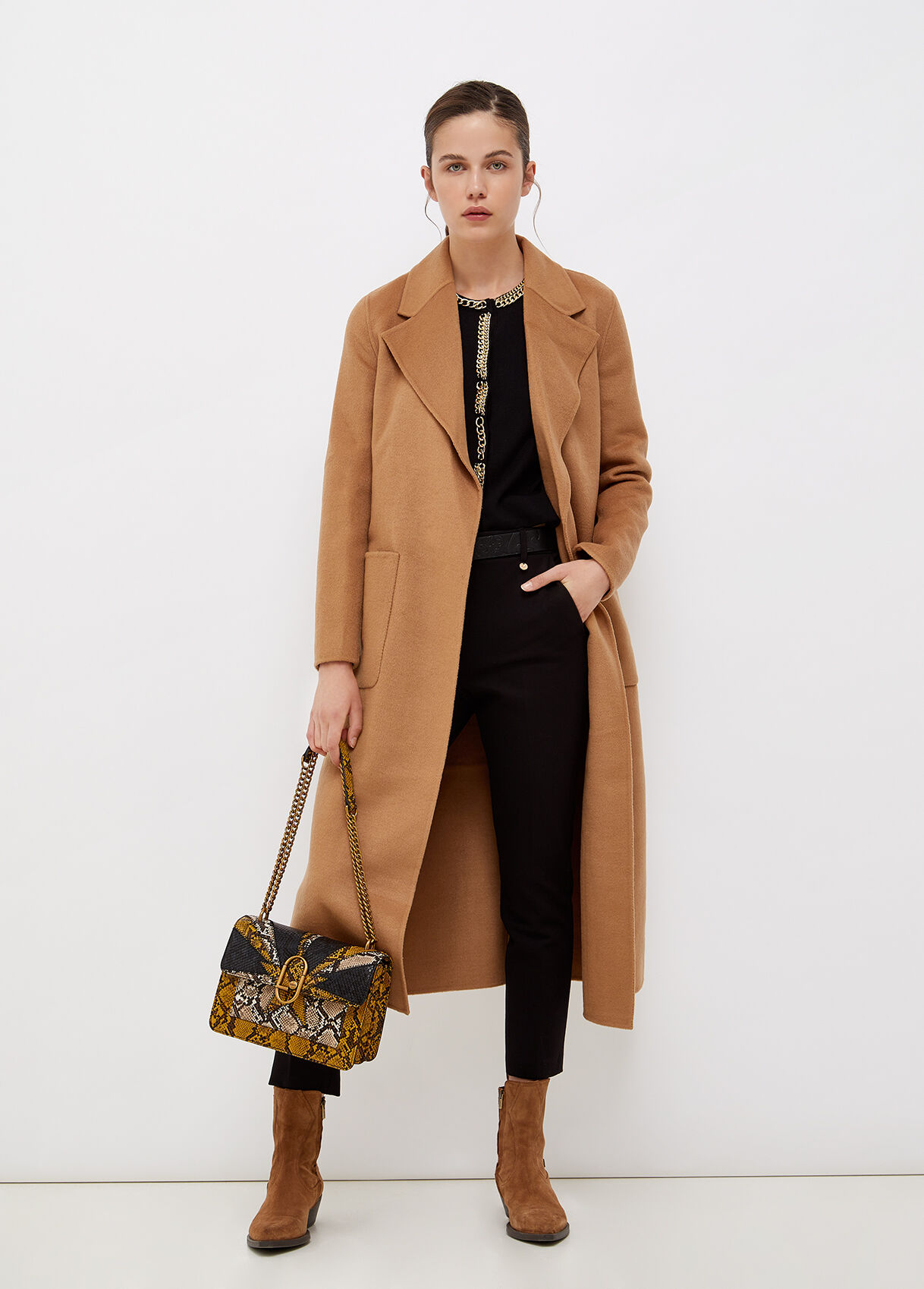 liu jo camel coat