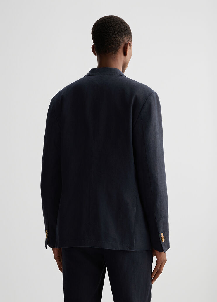 100% linen blue blazer dark blue Liu Jo - large image number 1 100% linen blue blazer dark blue Liu Jo - large image number 1