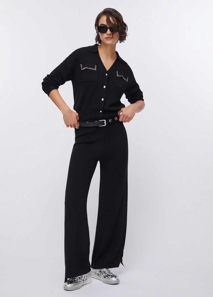 Кардиган с карманами черный Liu Jo - large image number 5