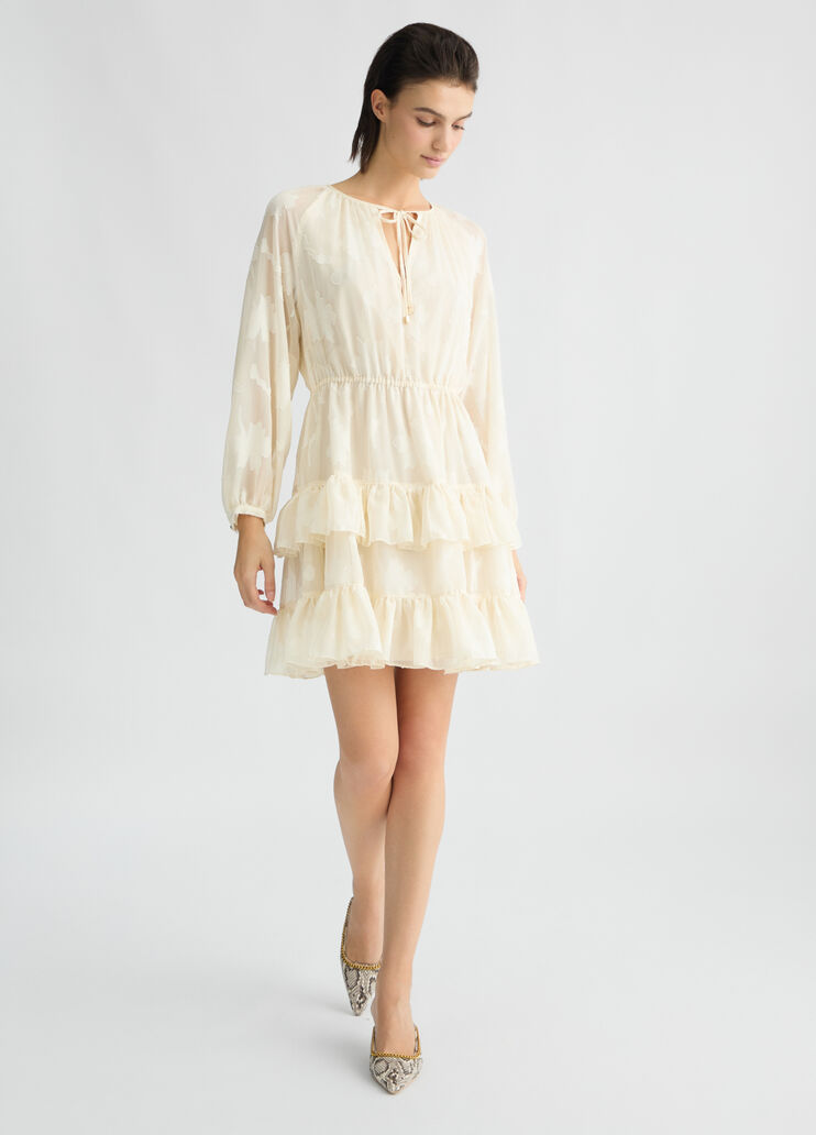 Floral lurex® dress light beige Liu Jo - medium Floral lurex® dress light beige Liu Jo - medium