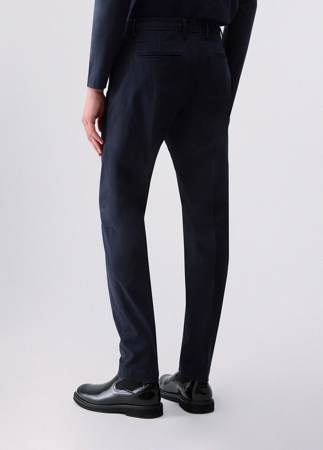 Chino trousers in gabardine dark blue Liu Jo - large image number 1