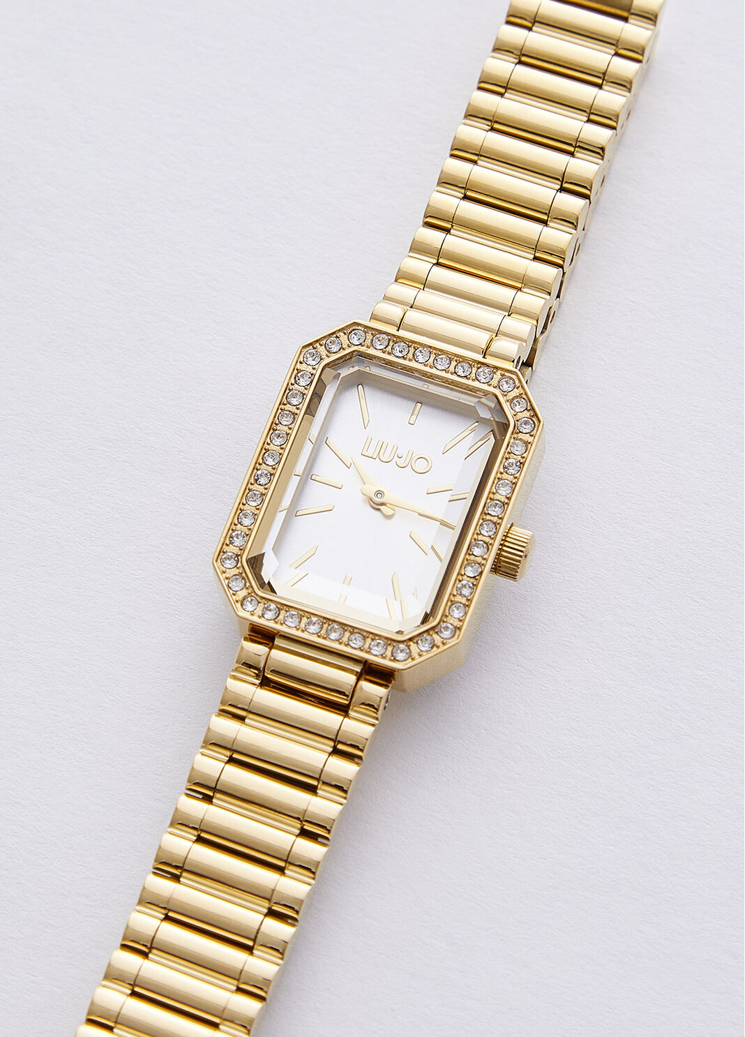 Steel watch with diamant&eacute;s gold Liu Jo - large image number 1