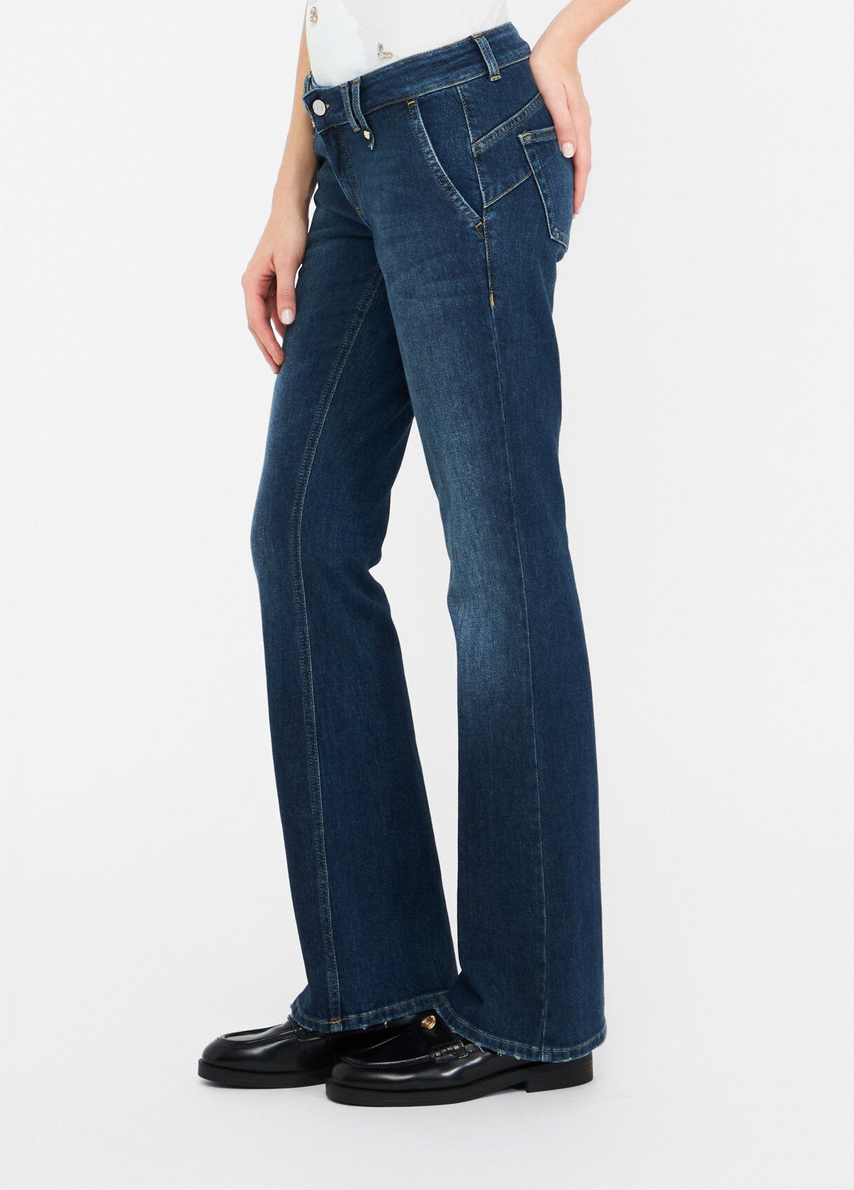 Low-rise bootcut jeans colour light blue denim | Liu Jo Low-rise bootcut jeans colour light blue denim | Liu Jo