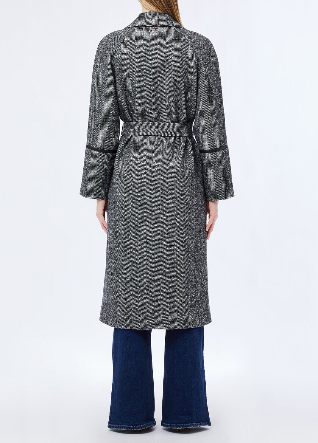 Cappotto spinato in misto lana grigio Liu Jo - large image number 1