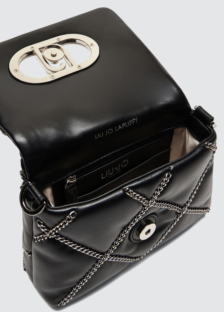 Small LaPuffy bag with chain detailing black Liu Jo - large image number 5 Small LaPuffy bag with chain detailing black Liu Jo - large image number 5