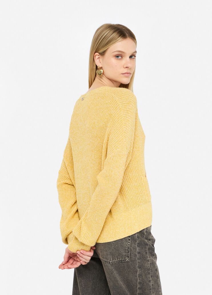 Cardigan with jewel buttons dark gold Liu Jo - large image number 1