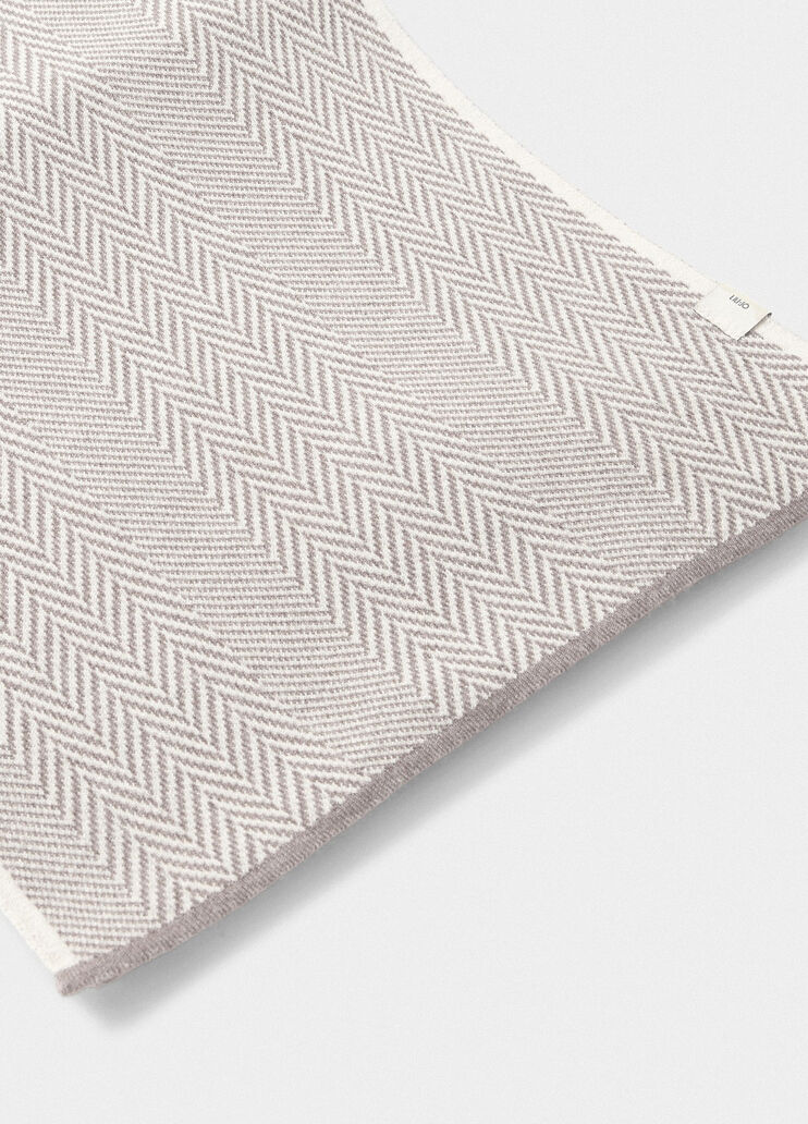 Wool chevron scarf beige Liu Jo - large image number 2 Wool chevron scarf beige Liu Jo - large image number 2