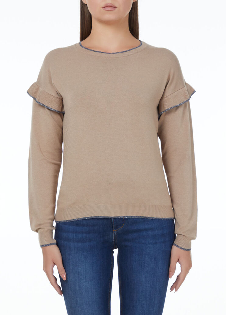 Jumper with ruching Beige Liu Jo - large image number 0 Jumper with ruching Beige Liu Jo - large image number 0