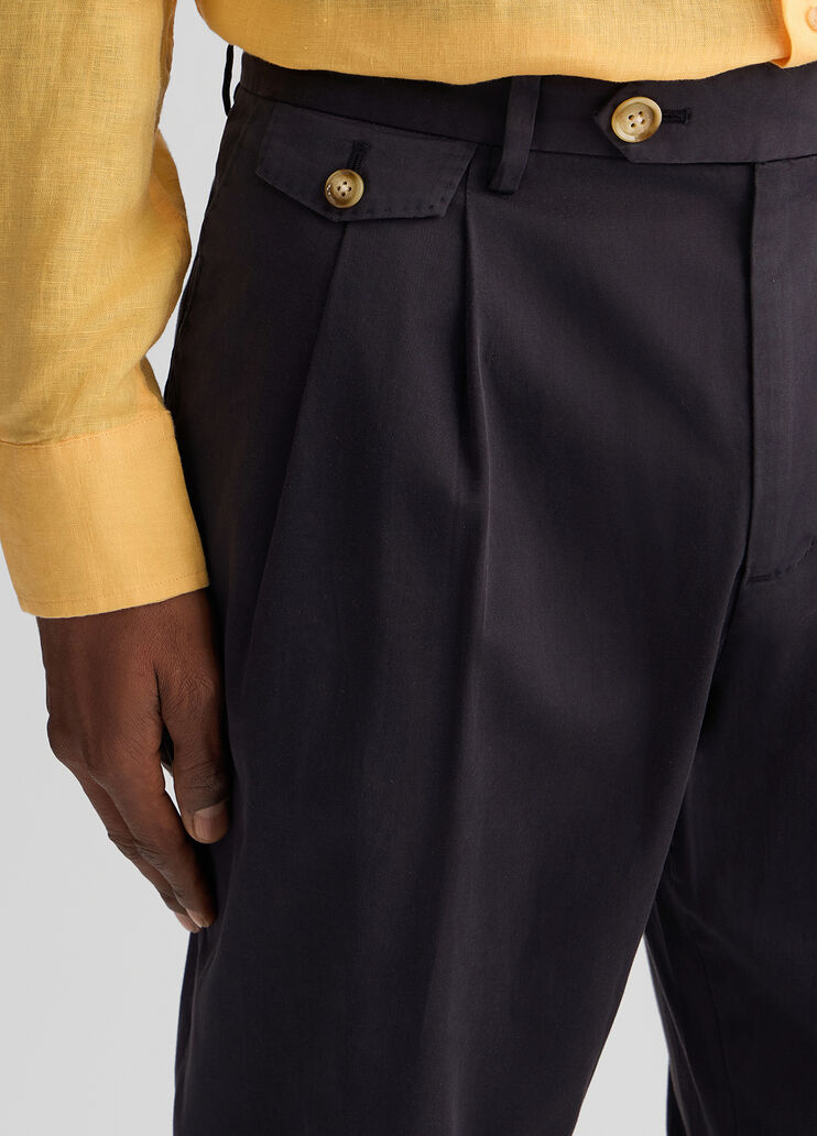 Men's trousers with darts dark blue Liu Jo - large image number 2 Men's trousers with darts dark blue Liu Jo - large image number 2