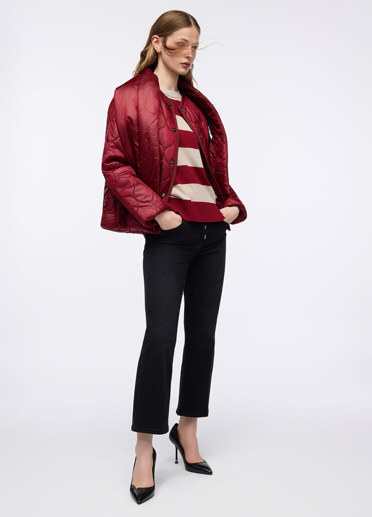 Jean flare à boutons bijou denim noir Liu Jo - medium