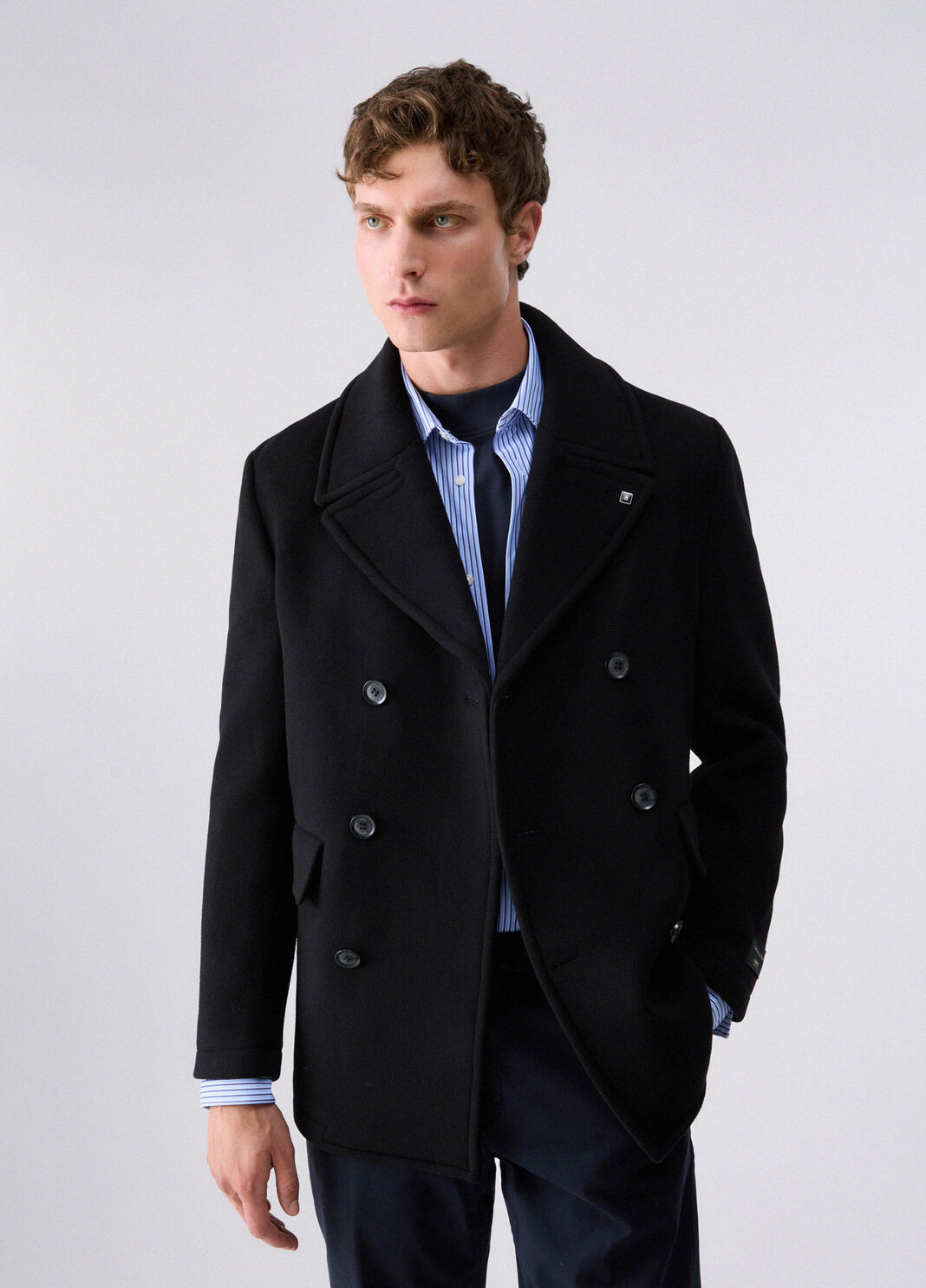 Wool and Cashmere Peacoat black Liu Jo - large image number 0
