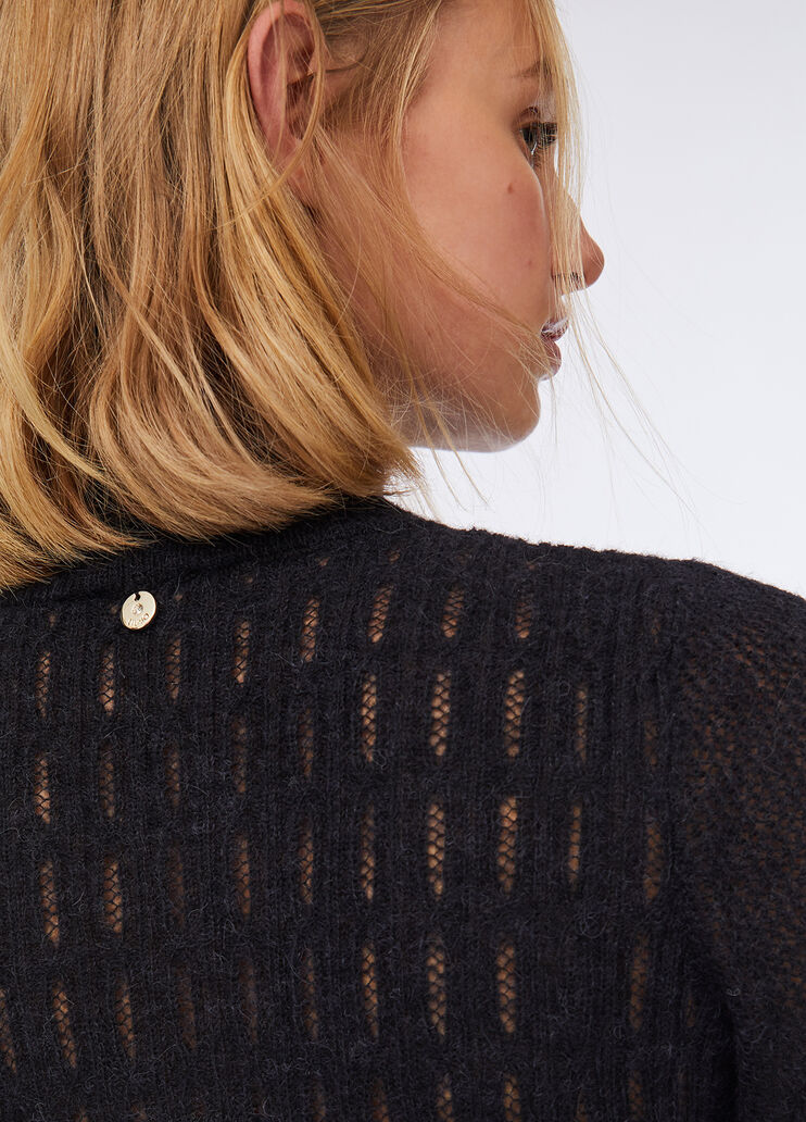 Kleid aus Wolle und Alpaka Schwarz Liu Jo - large image number 3