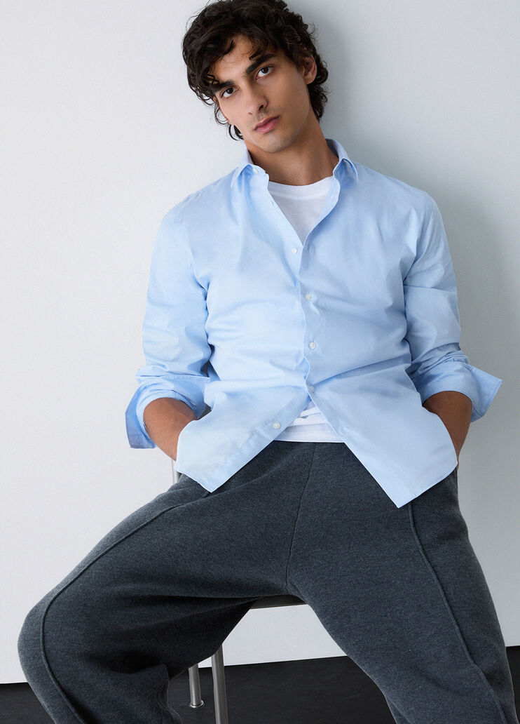 Slim Fit Poplin Shirt light blue Liu Jo - medium