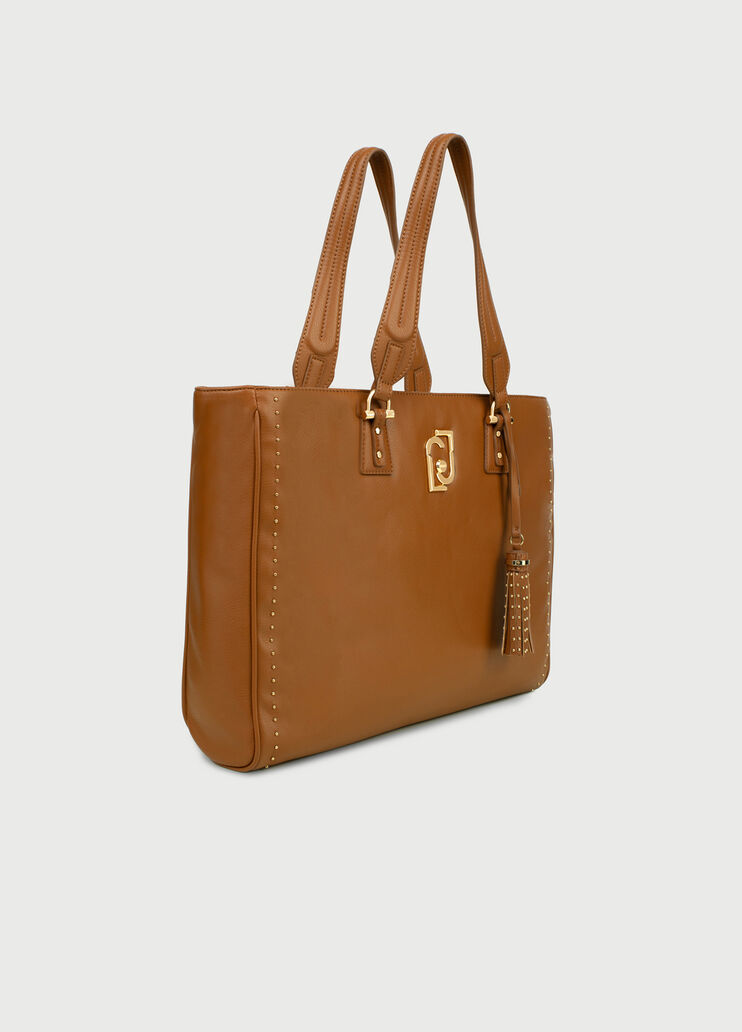 Shopping bag with charm Brown Liu Jo - large image number 2 Shopping bag with charm Brown Liu Jo - large image number 2