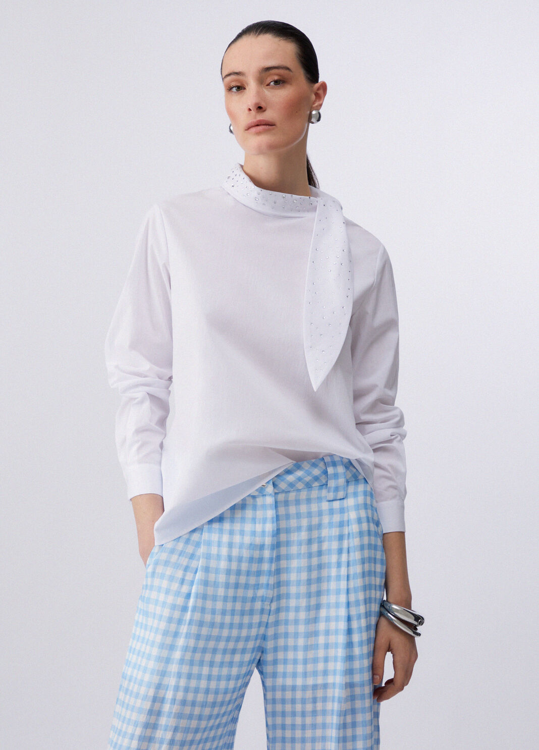 Bluse mit gro&szlig;er Schleife Wei&szlig; Liu Jo - large image number 0