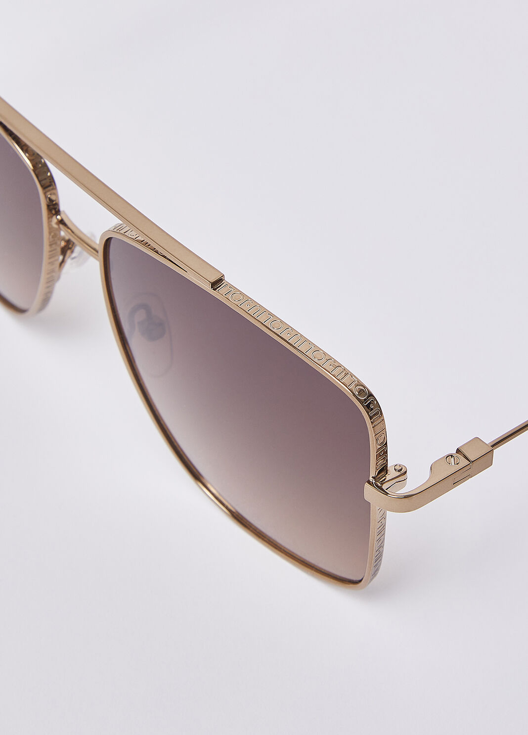 Lunettes de soleil aviateur oversize marron Liu Jo - large image number 2