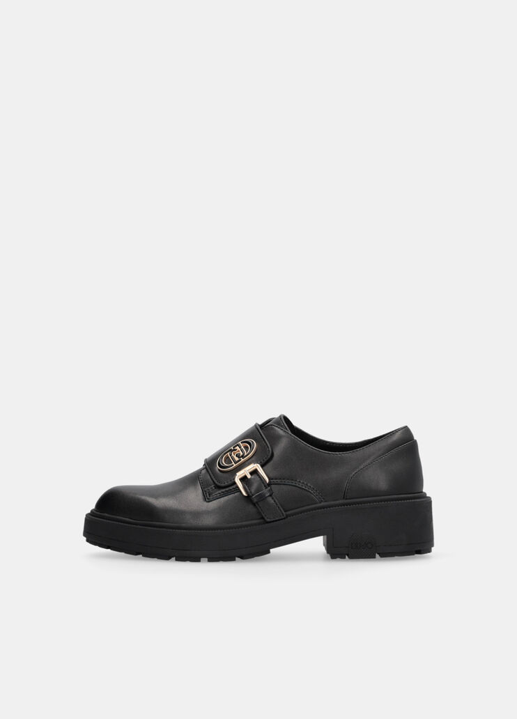 Leather shoes with buckle black Liu Jo - large image number 5