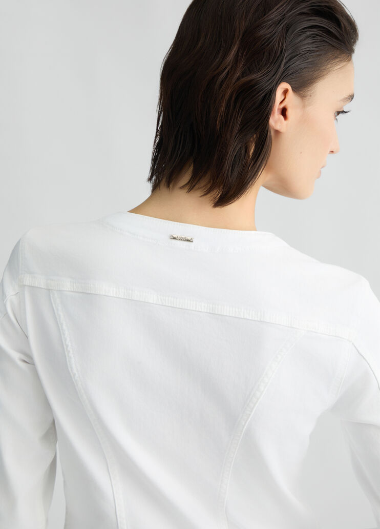 White jacket with embroidery white/crochet Liu Jo - large image number 4 White jacket with embroidery white/crochet Liu Jo - large image number 4