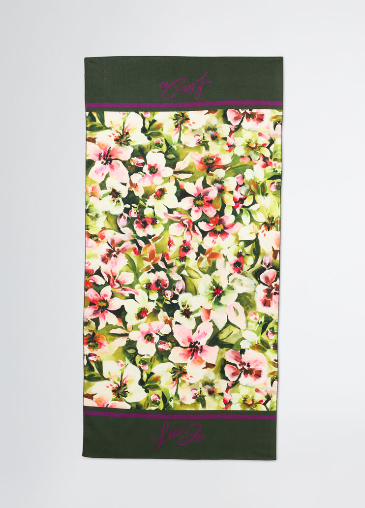 Beach towel with floral print floral Liu Jo - medium Beach towel with floral print floral Liu Jo - medium
