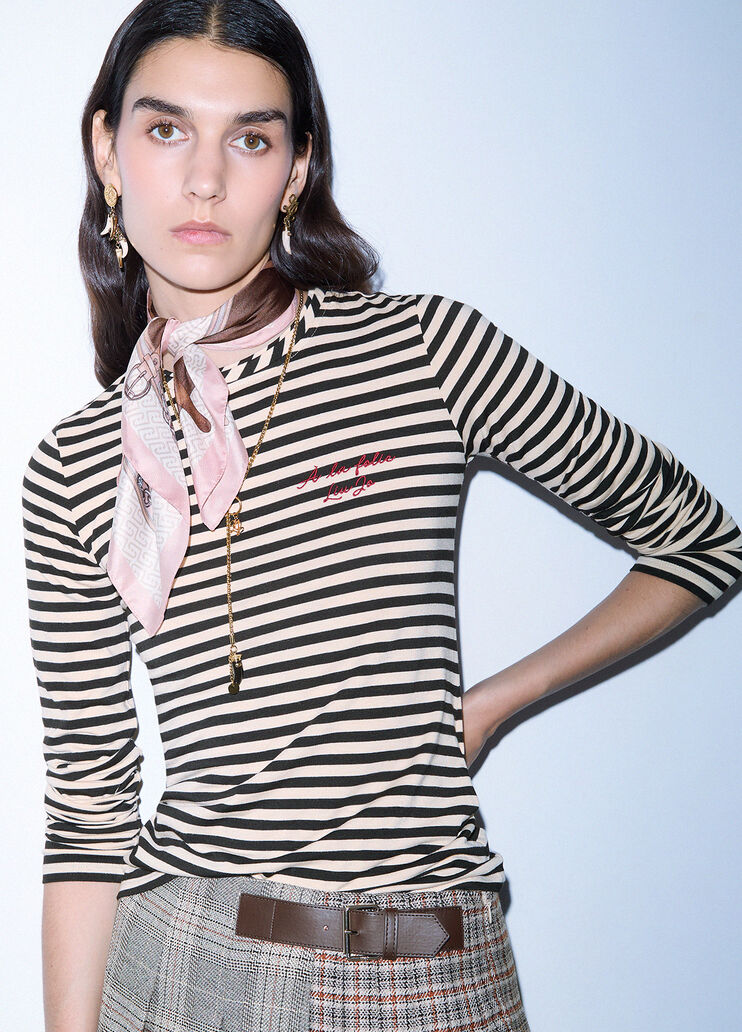 Small foulard with print dark brown Liu Jo - medium
