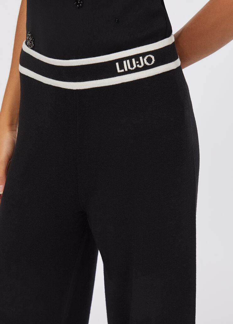 Knitted trousers black Liu Jo - large image number 4