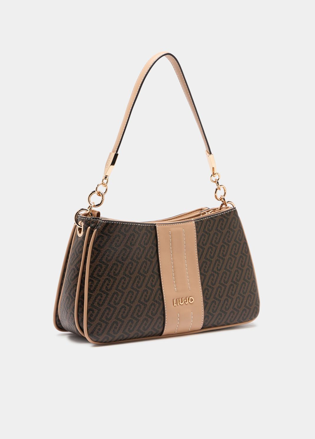 Kleine Schultertasche mit Monogramm Dunkelbraun Liu Jo - large image number 2