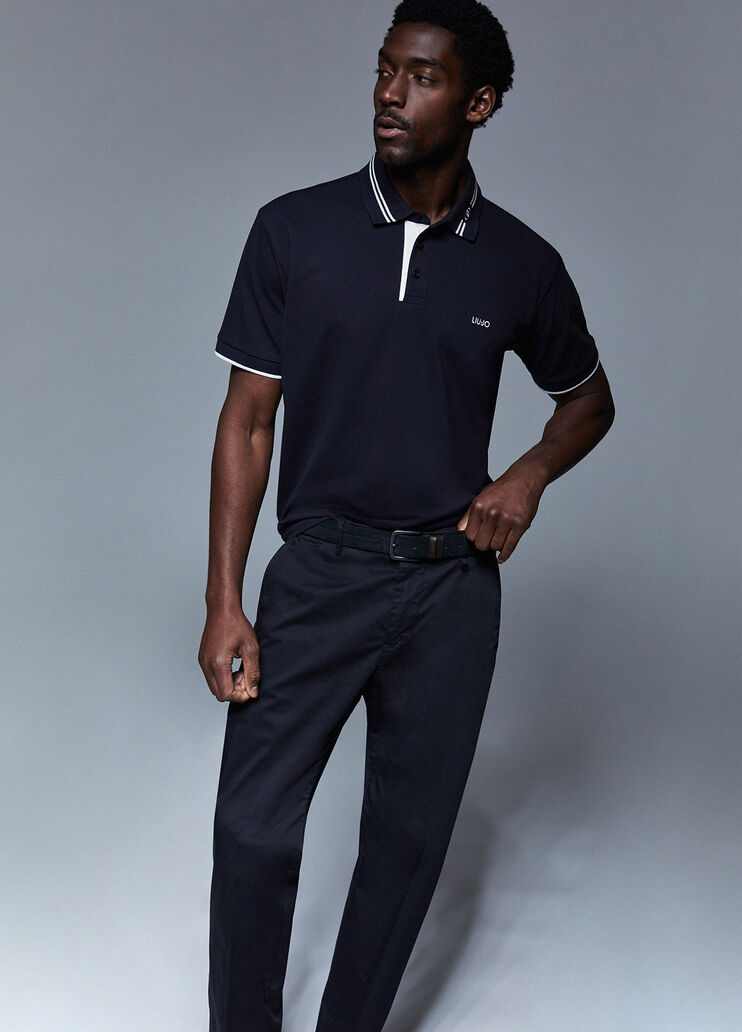 Chinohose mit Tunnelzug Dunkelblau Liu Jo - medium