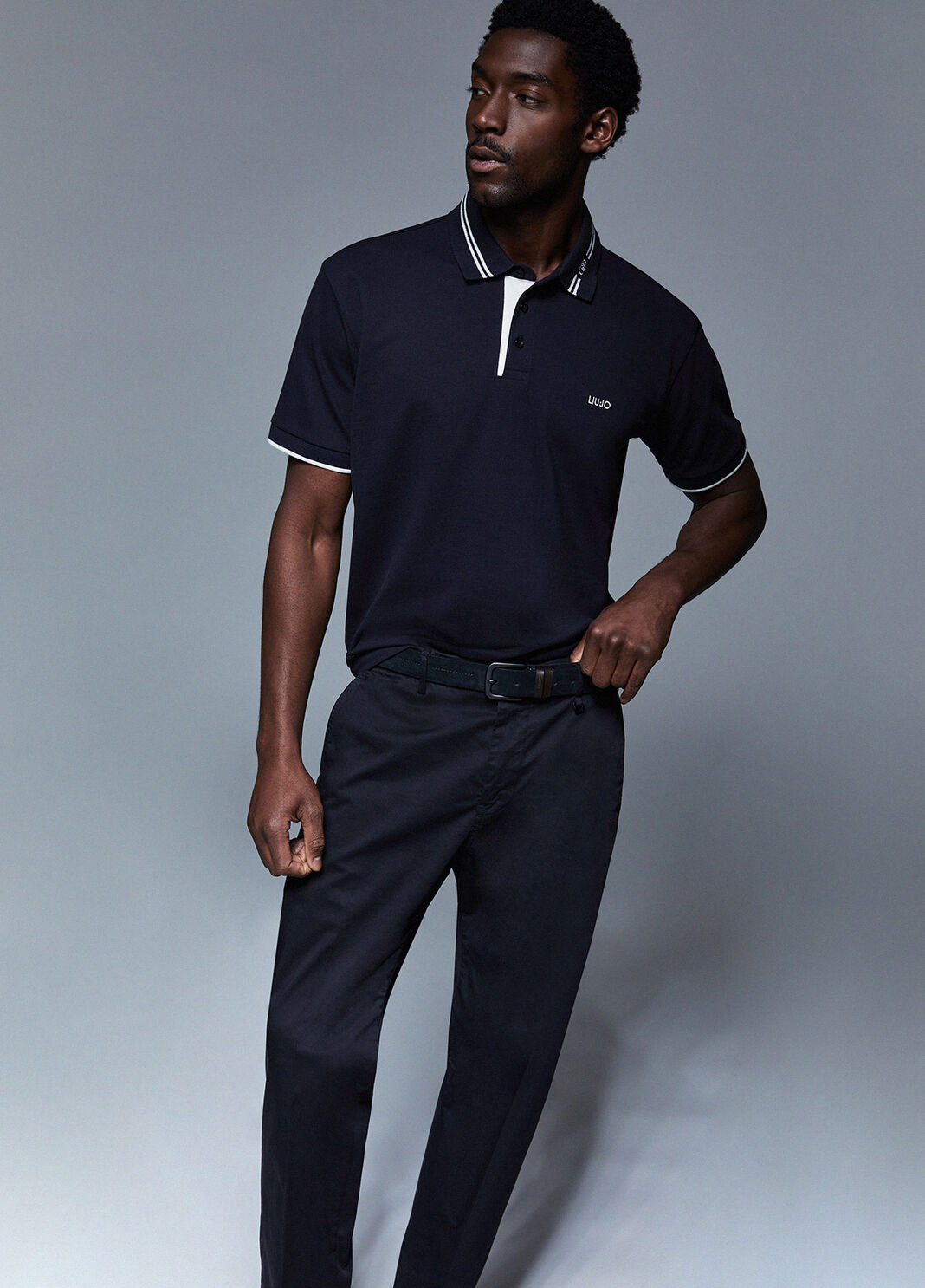 Chinos with drawstring dark blue Liu Jo - large image number 2