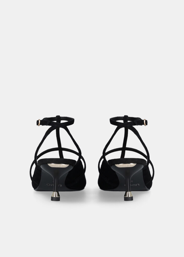 Slingback shoes with bejewelled logo black Liu Jo - large image number 7