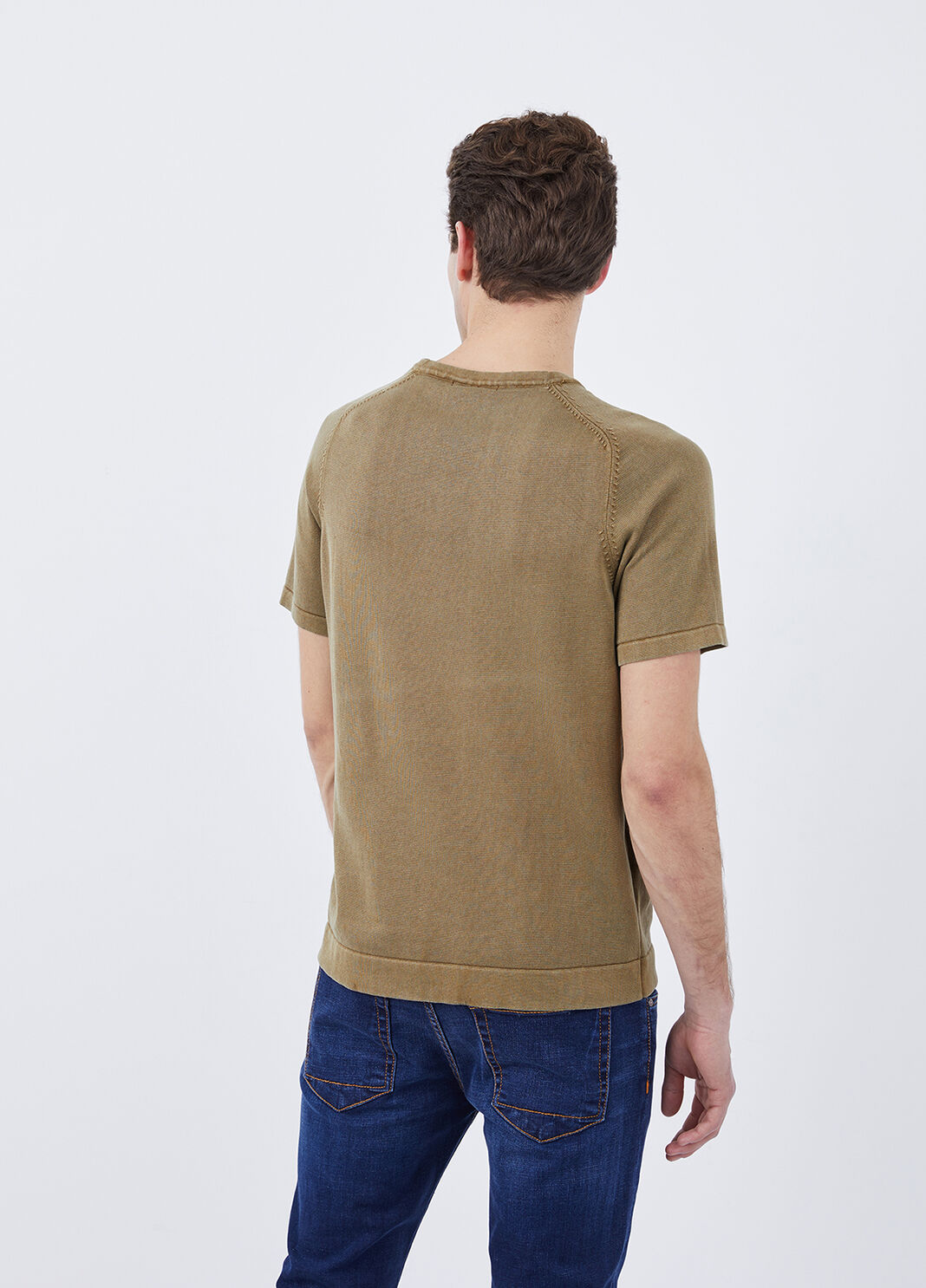 Camiseta de punto con botones marr&oacute;n Liu Jo - large image number 1