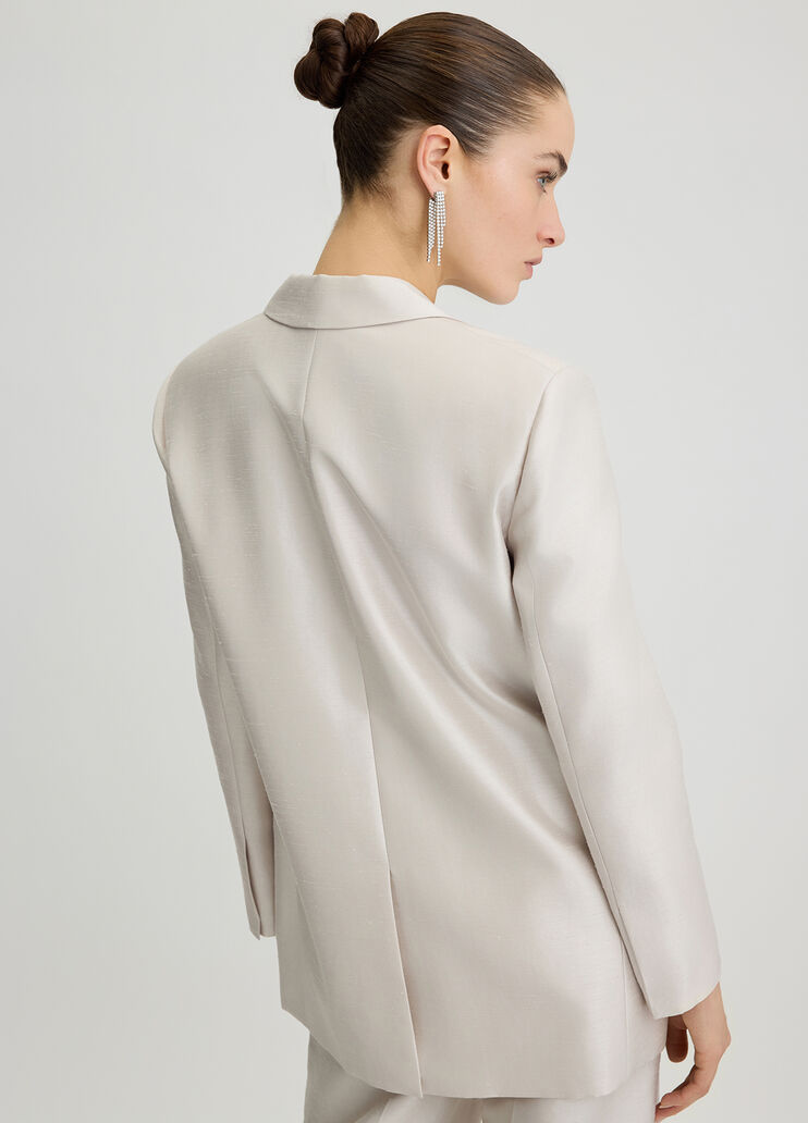 Shantung blazer light grey Liu Jo - large image number 1 Shantung blazer light grey Liu Jo - large image number 1