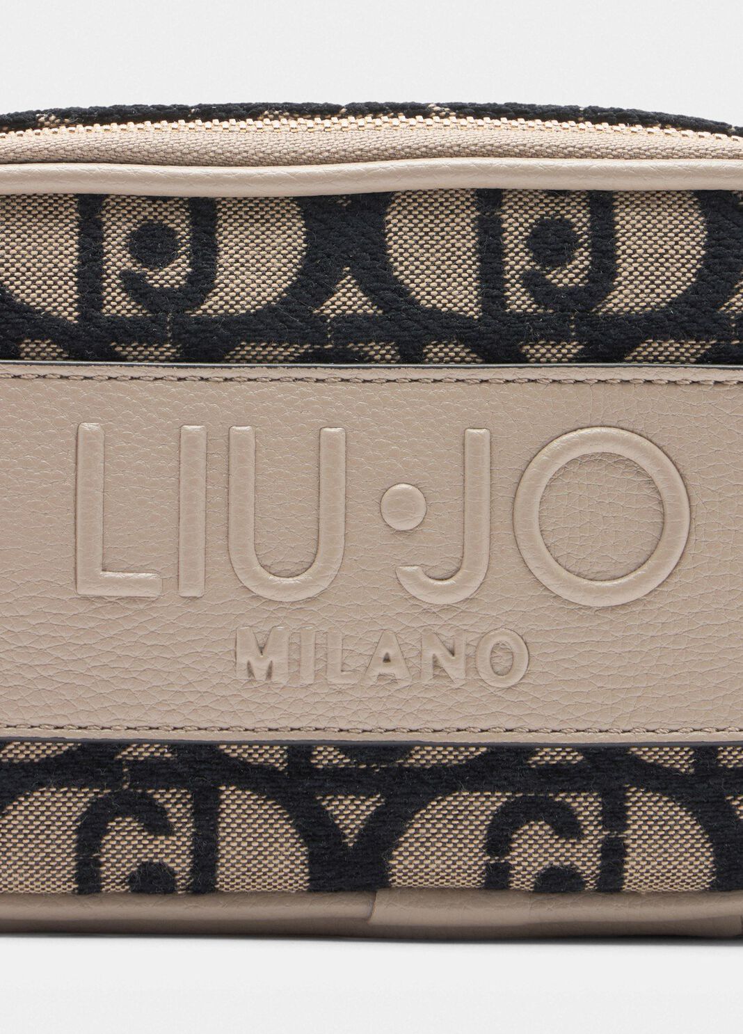 Small jacquard crossbody bag dark grey Liu Jo - large image number 2