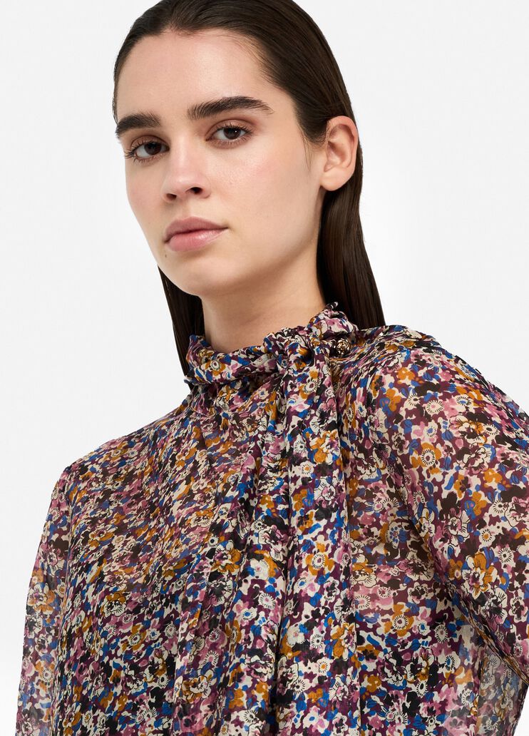 Silk chiffon top floral Liu Jo - large image number 2 Silk chiffon top floral Liu Jo - large image number 2