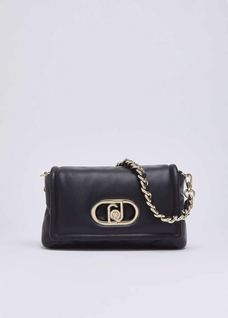 Sac LaPuffy moyen avec design matelass&eacute; noir Liu Jo - medium