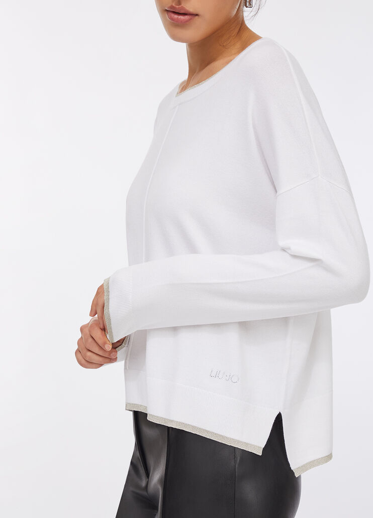 Lurex® jumper white wool Liu Jo - medium