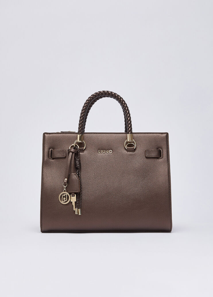 Mittlere Satchel-Tasche Dunkelbraun Liu Jo - medium