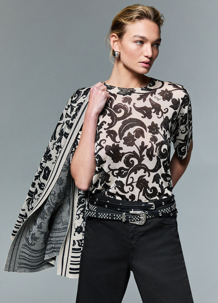 Top con estampado blanco y negro Liu Jo - medium