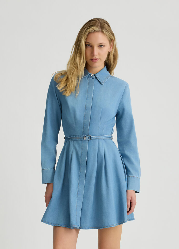 Denim shirt dress light blue denim Liu Jo - medium Denim shirt dress light blue denim Liu Jo - medium