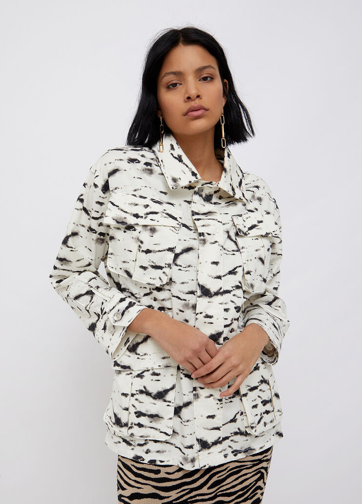 Safari jacket with pockets white/black Liu Jo - large image number 0 Safari jacket with pockets white/black Liu Jo - large image number 0