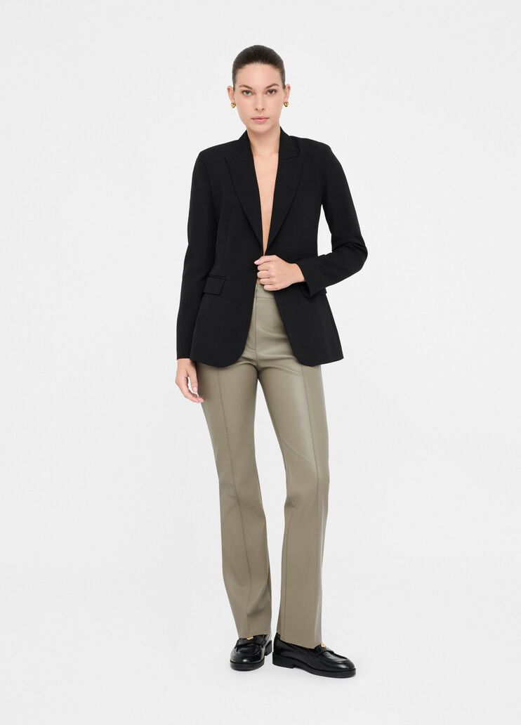 Coated fabric flared trousers asparagus Liu Jo - medium Coated fabric flared trousers asparagus Liu Jo - medium
